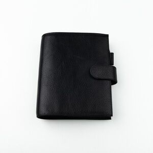 Gillio Firenze compagna A6 black leather agenda cover